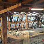 Restaurierung des Dachstuhls