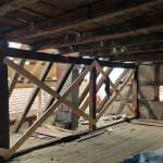 Restaurierung des Dachstuhls